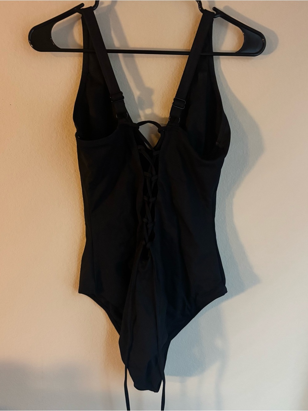 TA3 Black Sculpting One Piece Swimsuit | Size M | Waist Snatching Lace Back - Picture 7 of 9